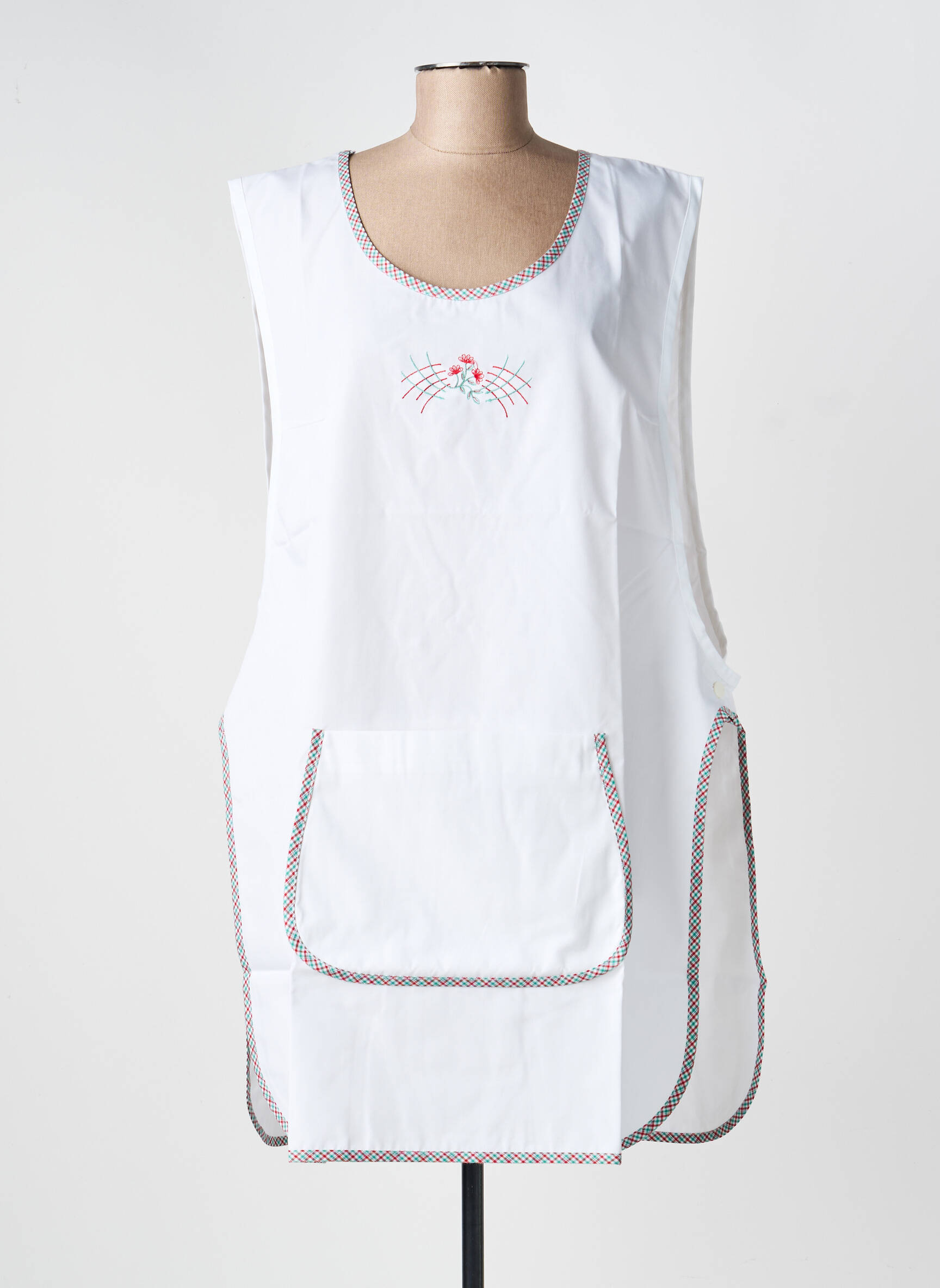 Tunique sans manche col rond blanc IMPULSION femme
