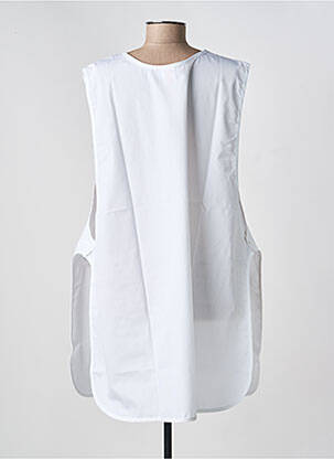 Tunique sans manche col rond blanc IMPULSION femme