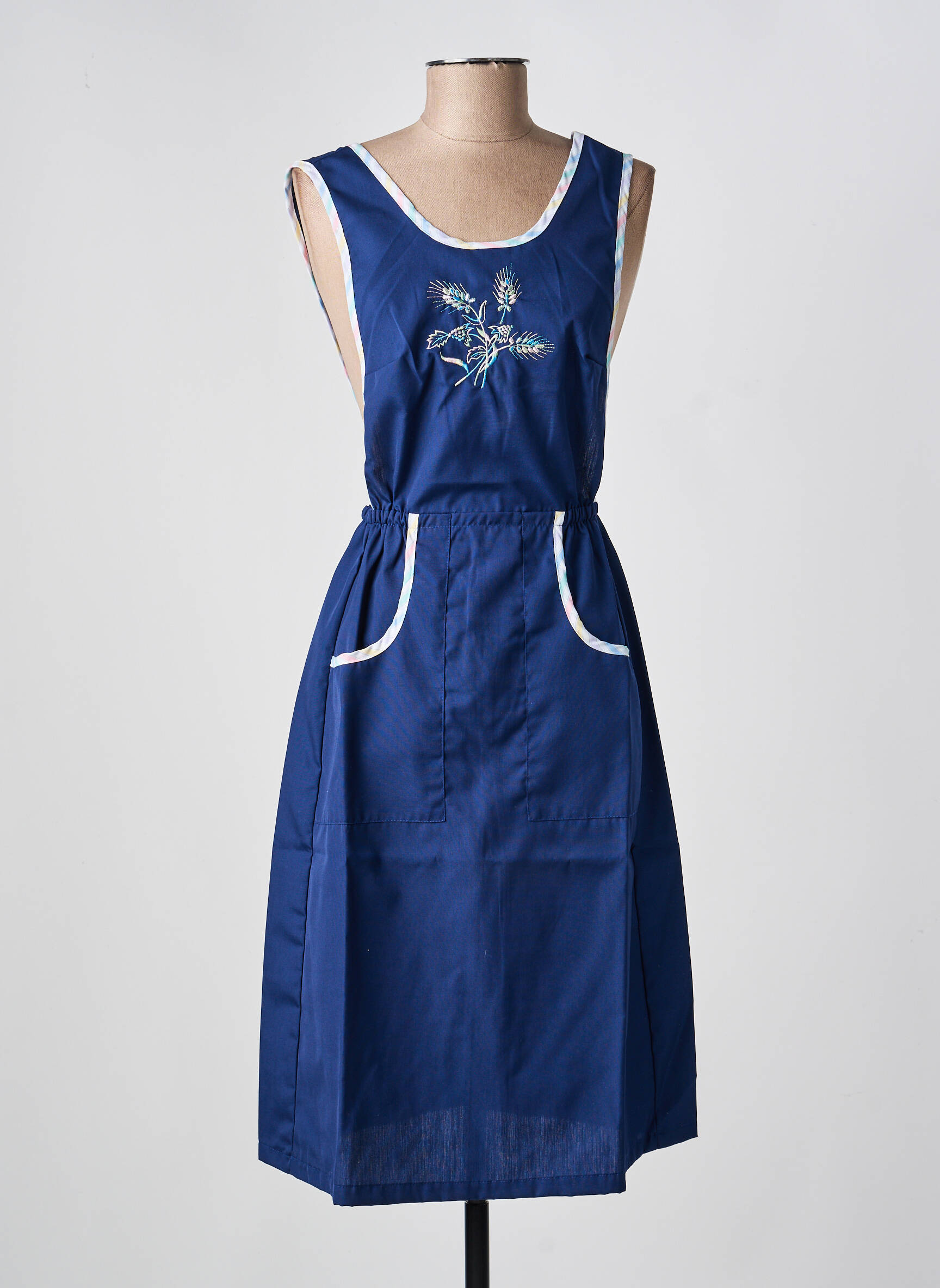 Tunique sans manche col rond bleu IMPULSION femme