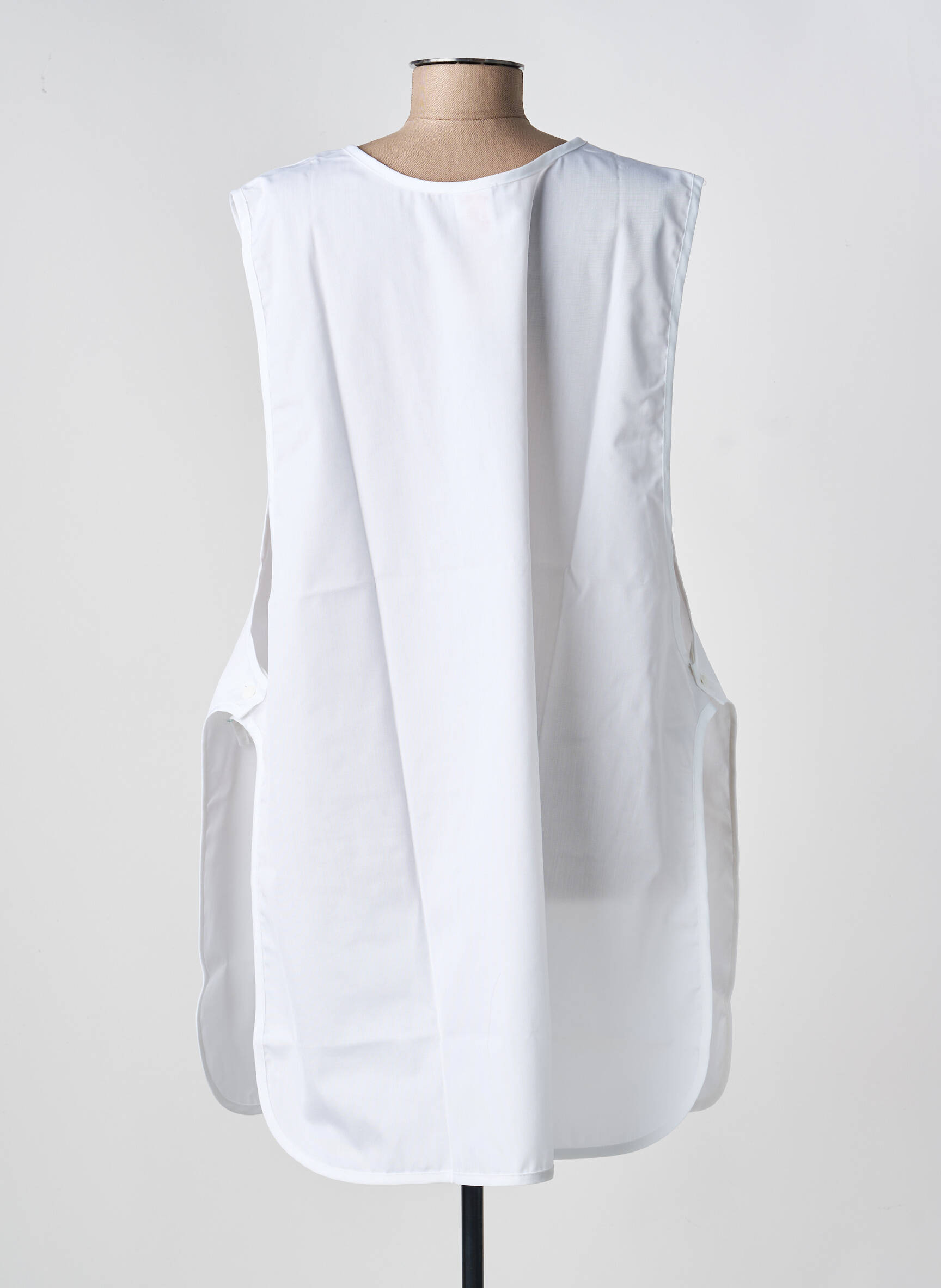 Tunique sans manche col rond blanc IMPULSION femme