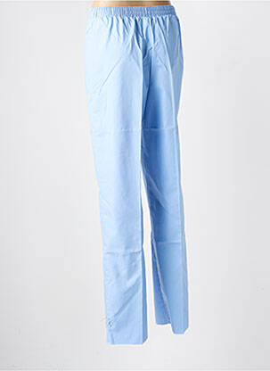 Pantalon slim taille élastique taille normale bleu GEVANA femme