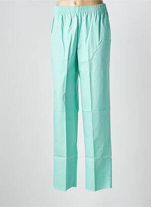 Pantalon slim taille élastique taille normale vert GEVANA femme