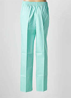 Pantalon slim taille élastique taille normale vert GEVANA femme