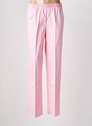 Pantalon slim taille élastique taille normale rose GEVANA femme