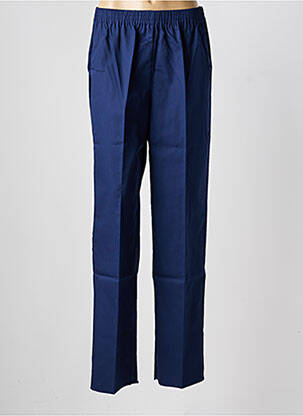 Pantalon slim taille élastique taille normale bleu GEVANA femme