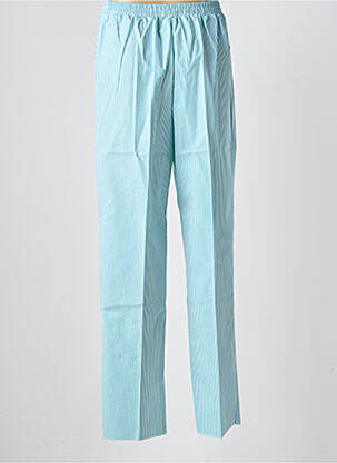 Pantalon droit taille élastique taille normale vert GEVANA femme