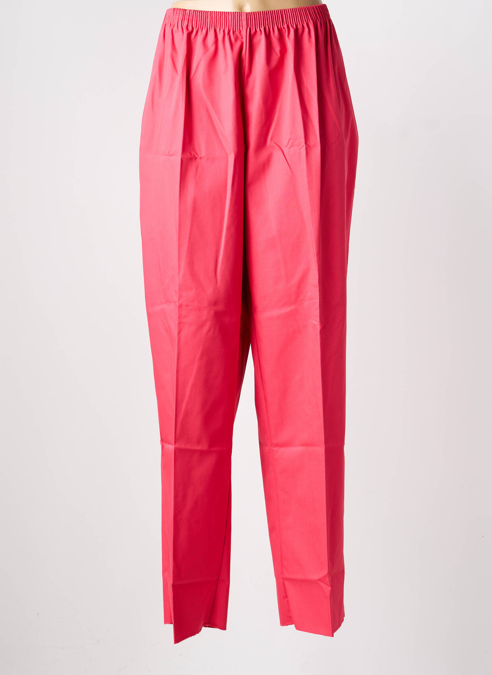 Pantalon slim taille élastique taille normale rose GEVANA femme