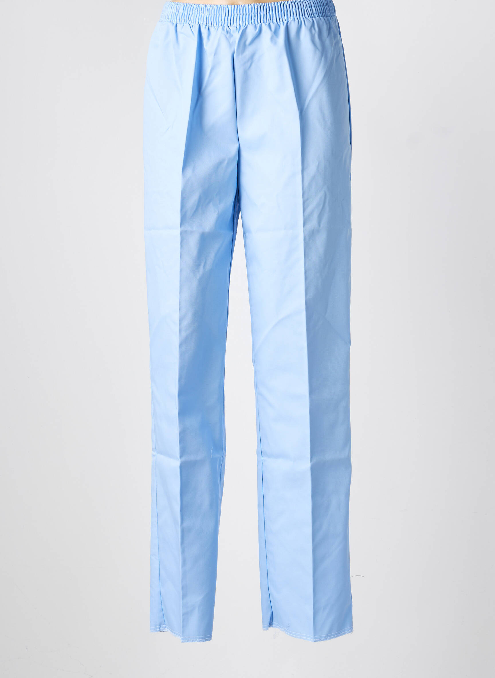 Pantalon slim taille élastique taille normale bleu GEVANA femme