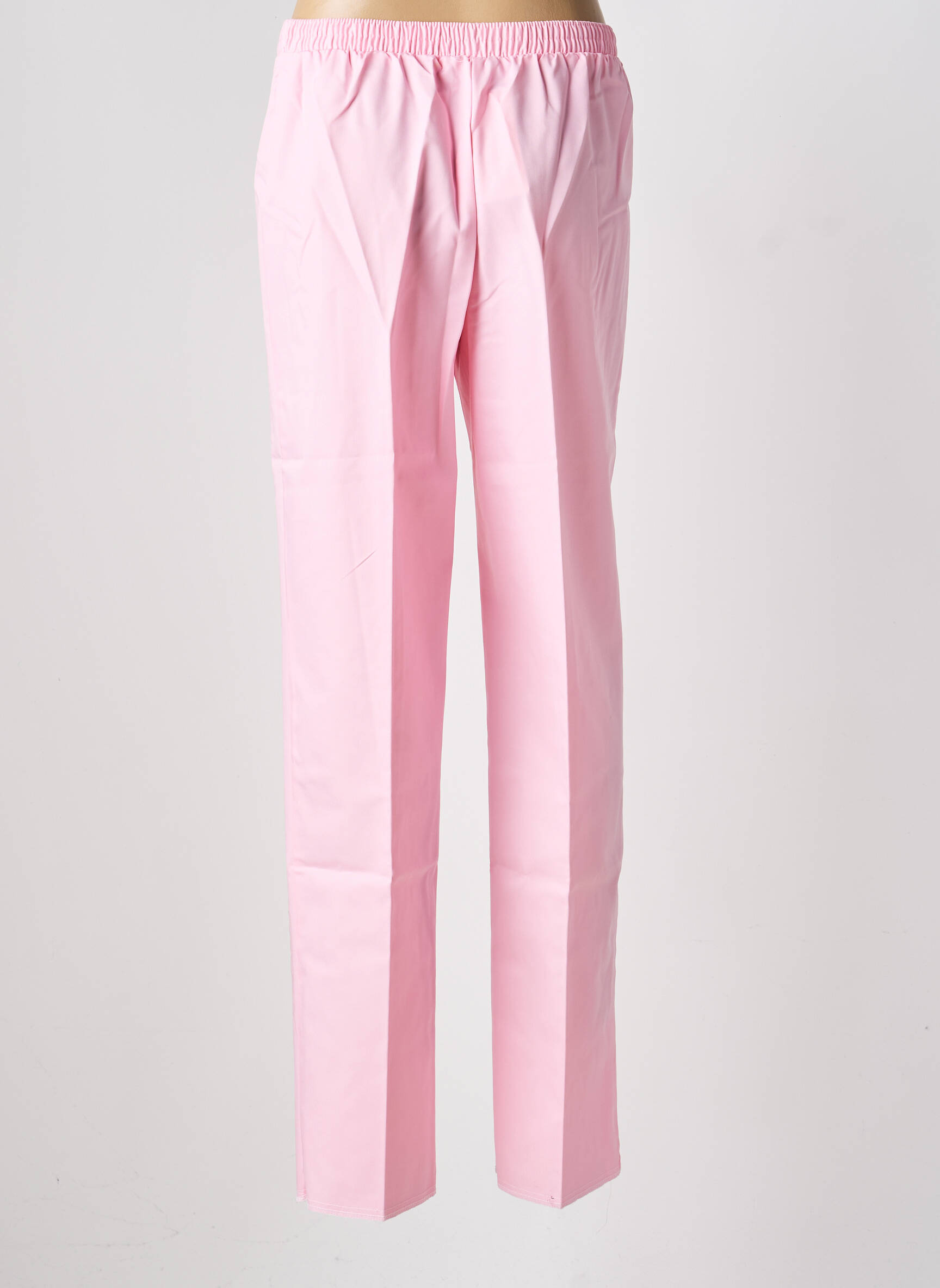 Pantalon slim taille élastique taille normale rose GEVANA femme