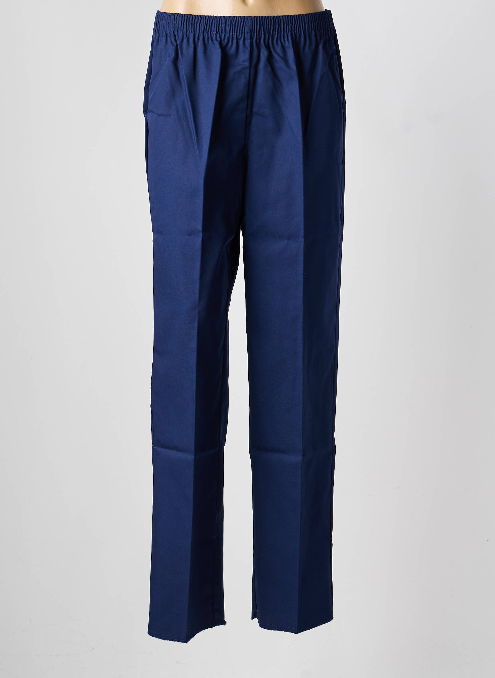 Pantalon slim taille élastique taille normale bleu GEVANA femme