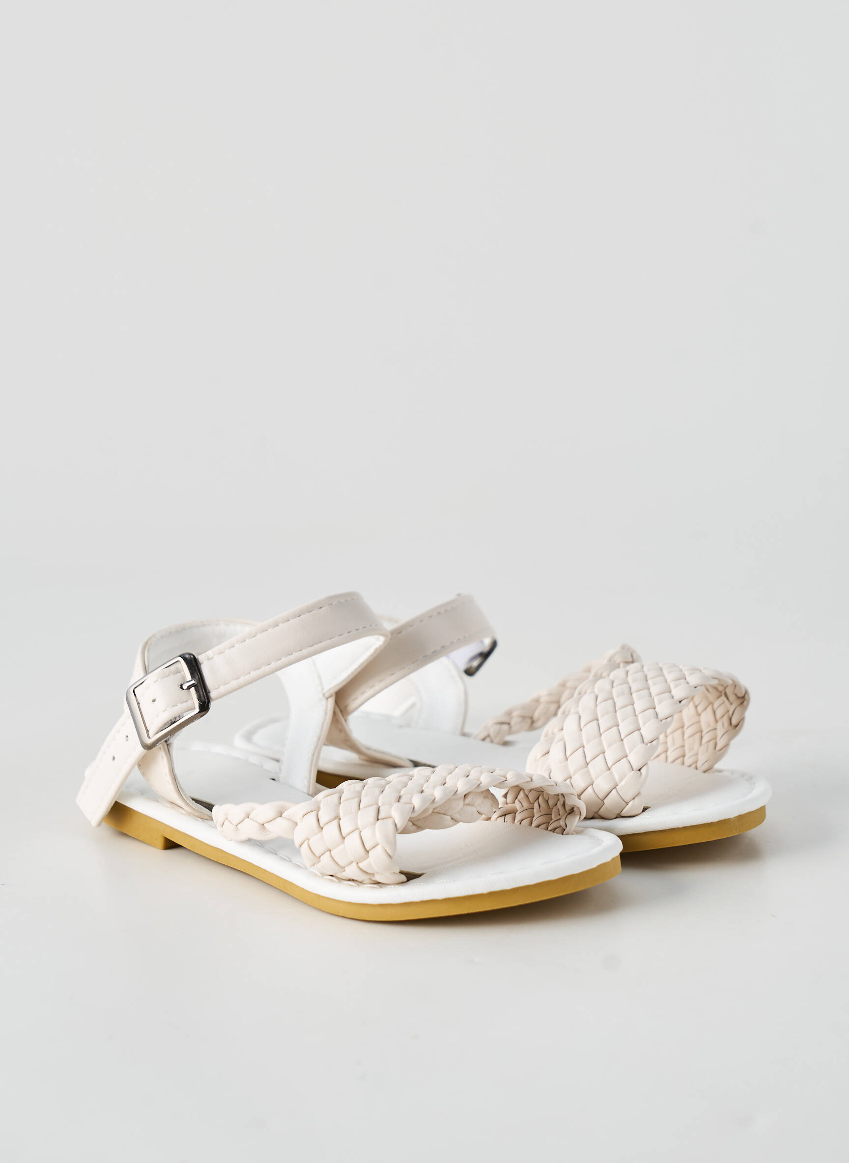 Sandales/nu pieds bout rond bout rond blanc SANS MARQUE fille