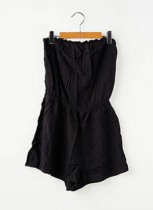 Combishort col carré sans manche noir SANS MARQUE fille