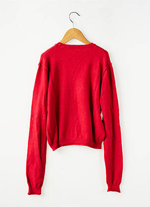 Pull col rond manches longues rouge PULL & BEAR enfant