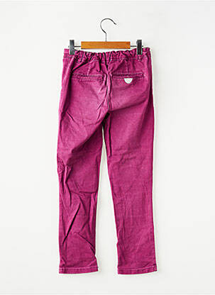 Jeans coupe slim stretch taille à pinces rose ORCHESTRA fille