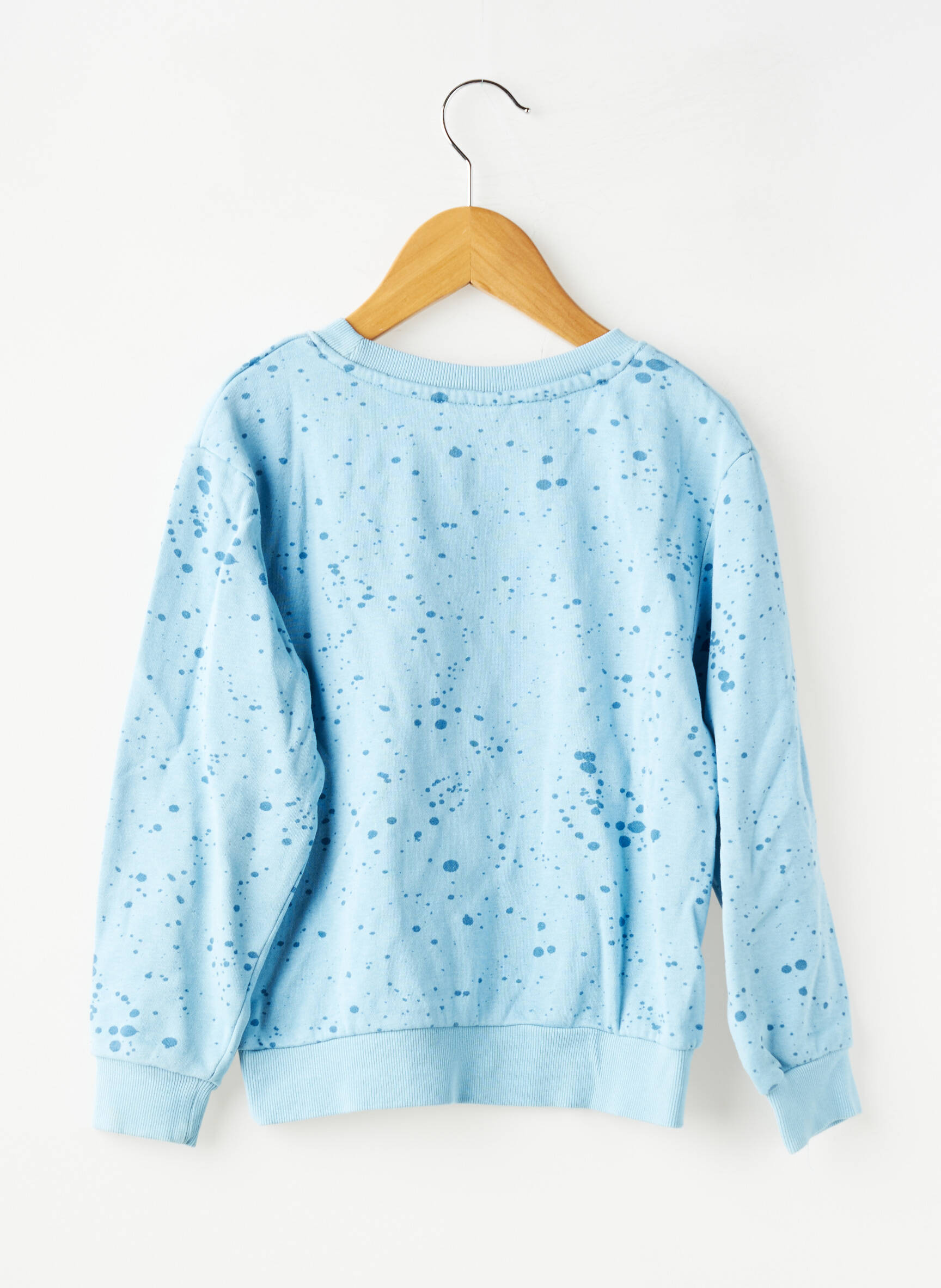 Sweat-shirt resserrée sur le bas manches longues bleu H&M enfant