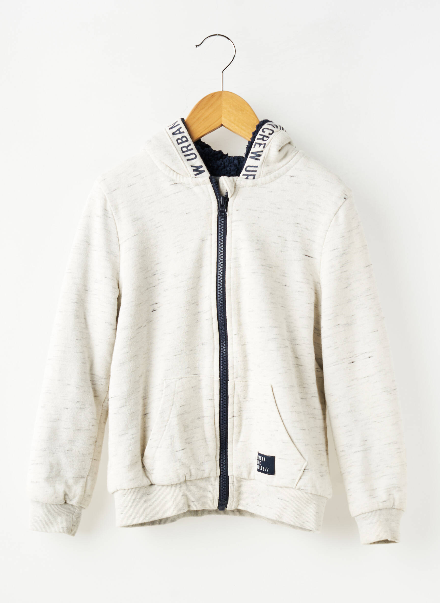 Veste casual finition intérieure fourrure synthétique bleu PEPPERTS garçon