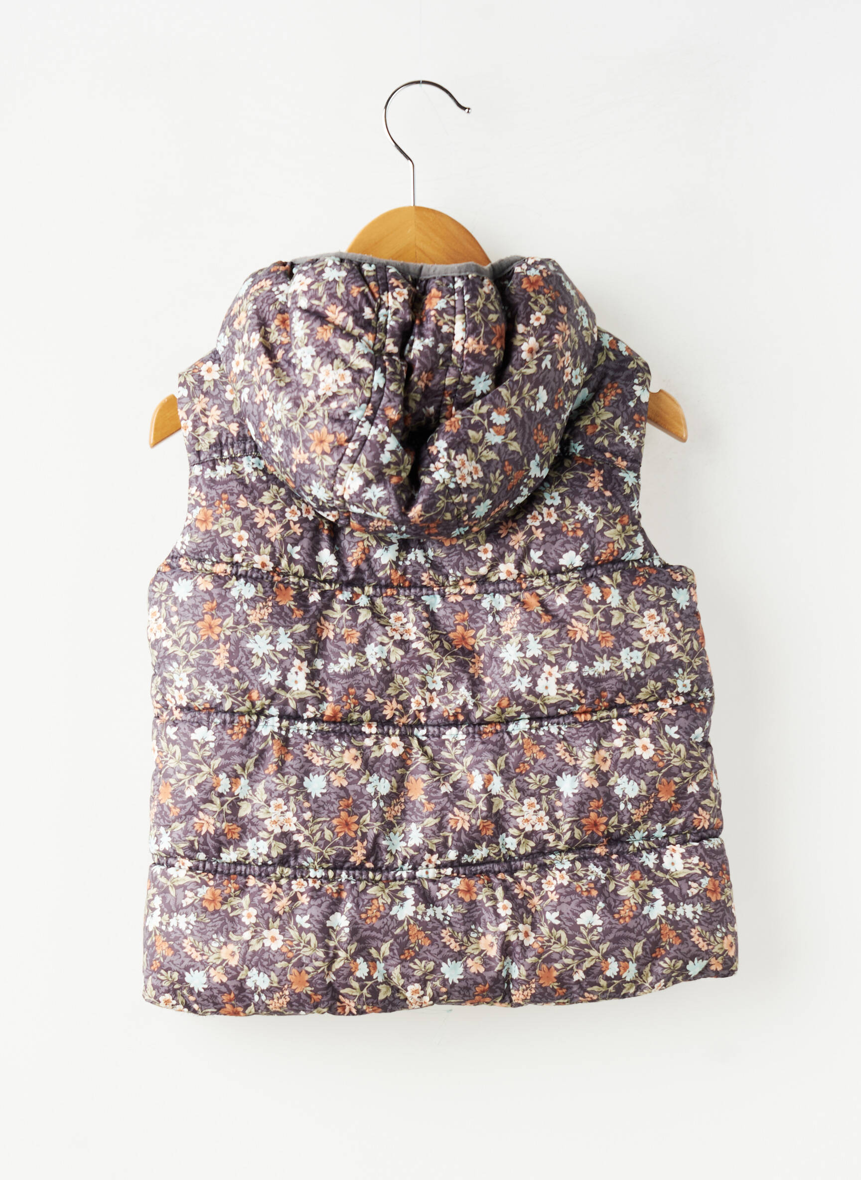 Doudoune poches a capuche marron ZARA fille