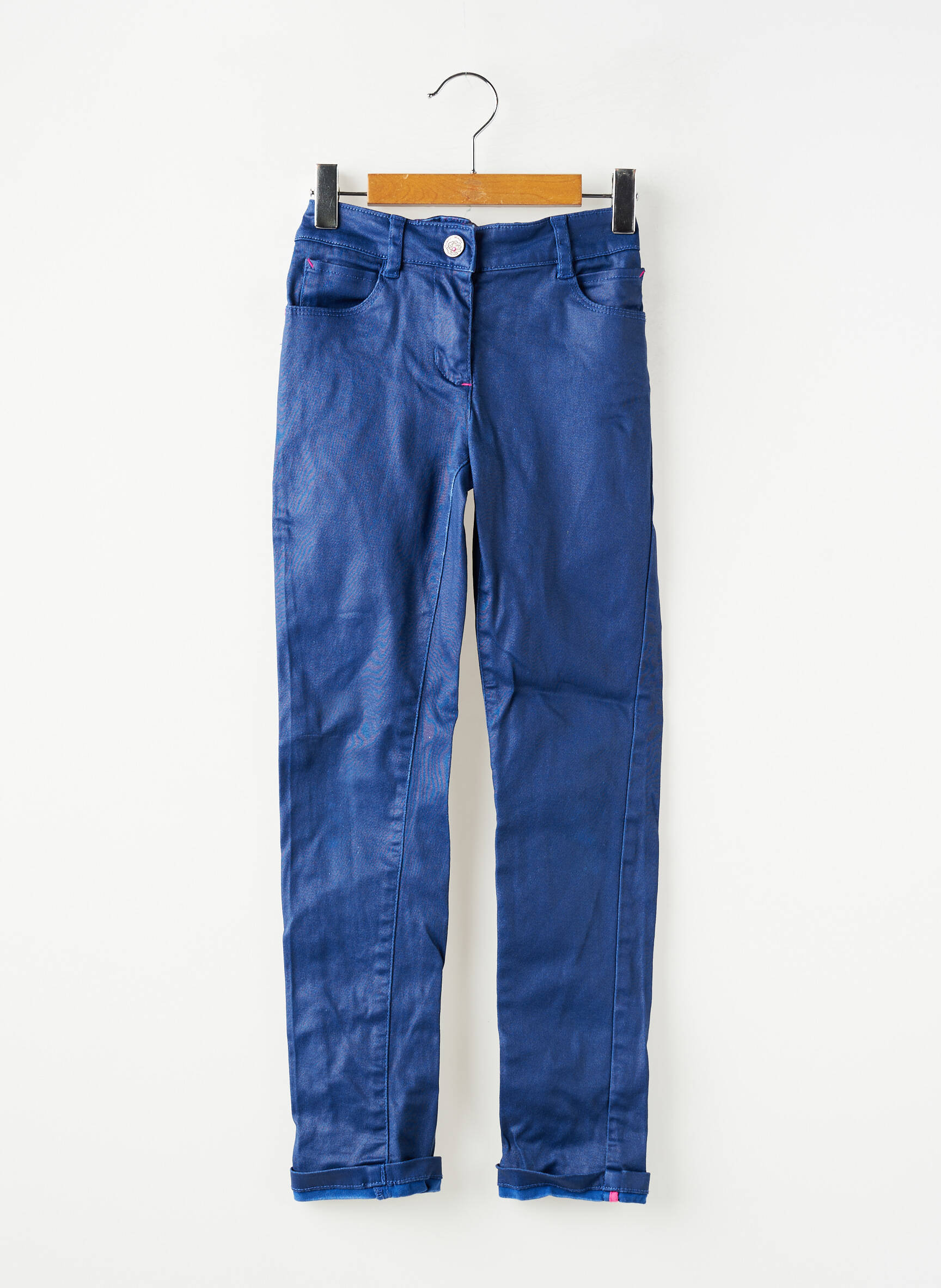 Jeans coupe slim stretch taille ajustable bleu ORCHESTRA fille