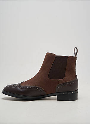 Bottines/boots matière lisse talon plat jusqu'à 3cm marron MAM'ZELLE femme