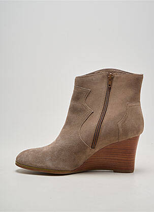 Bottines/boots bout pointu talon de 7 à 9cm beige MAM'ZELLE femme