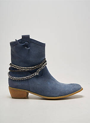 Bottines/boots bout pointu talon de 4 à 6cm bleu MAM'ZELLE femme