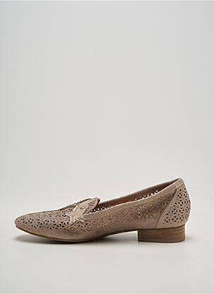 Ballerines talon bas talon plat jusqu'à 3cm beige MAM'ZELLE femme