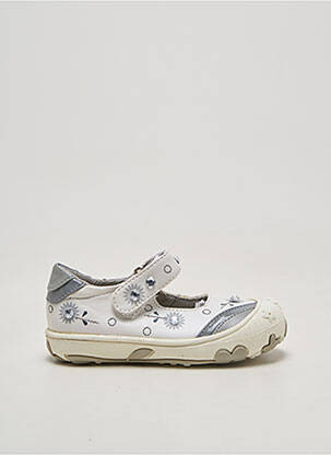 Ballerines matière lisse bout rond blanc GIOSEPPO KIDS fille