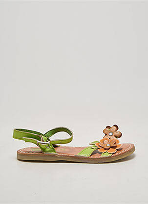 Sandales/nu pieds bout rond chiquet vert GIOSEPPO KIDS fille