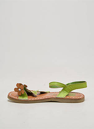 Sandales/nu pieds bout rond chiquet vert GIOSEPPO KIDS fille