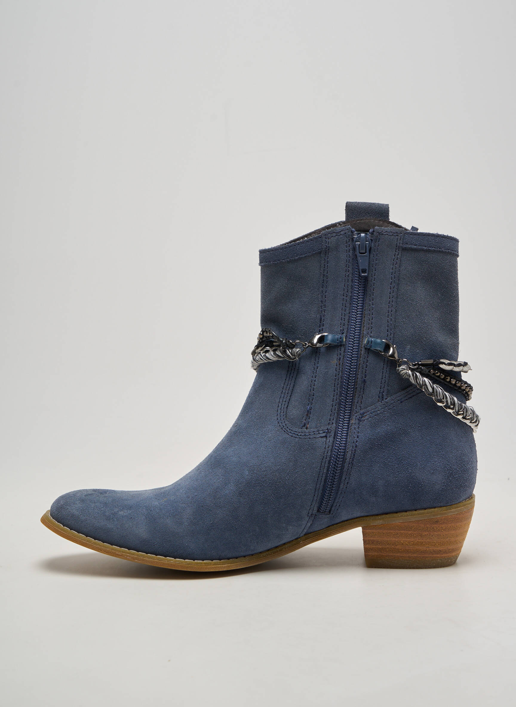 Bottines/boots bout pointu talon de 4 à 6cm bleu MAM'ZELLE femme