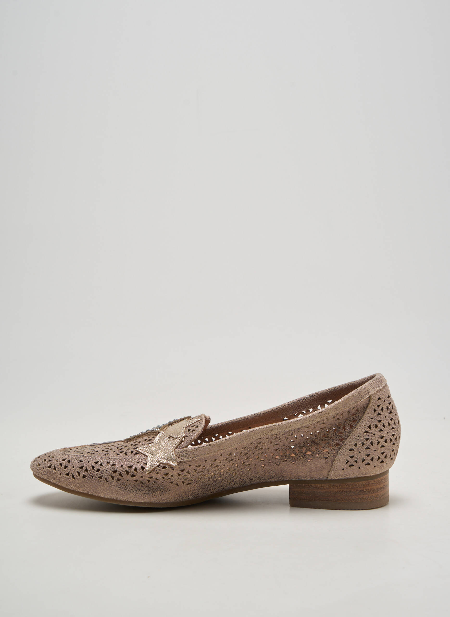 Ballerines talon bas talon plat jusqu'à 3cm beige MAM'ZELLE femme
