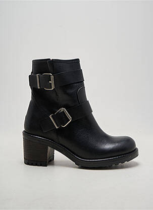 Bottines/boots matière lisse talon de 4 à 6cm noir E-COW femme