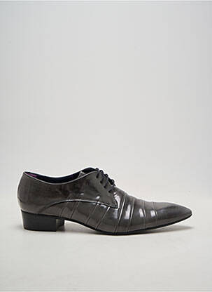 Derbies bout pointu talon plat jusqu'à 3cm gris PERTINI femme