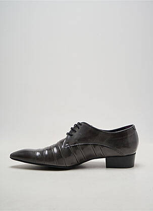 Derbies bout pointu talon plat jusqu'à 3cm gris PERTINI femme