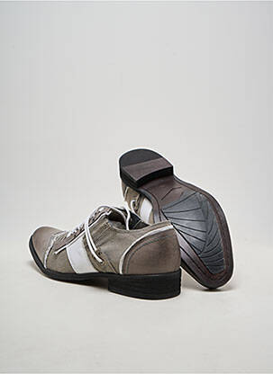 Derbies matière lisse carré gris KDOPA homme