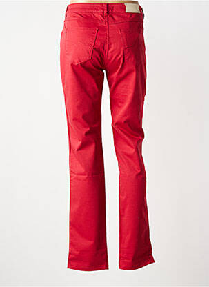 Pantalon slim tissage popeline taille normale rouge JEANNE ET MARIUS femme