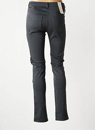 Pantalon slim tissage popeline taille normale gris KANOPE femme