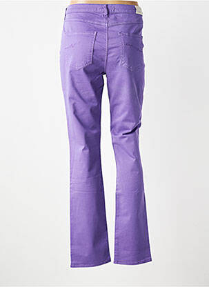 Pantalon droit stretch taille normale violet KANOPE femme