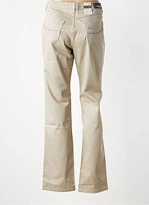 Pantalon droit stretch taille normale beige KANOPE femme