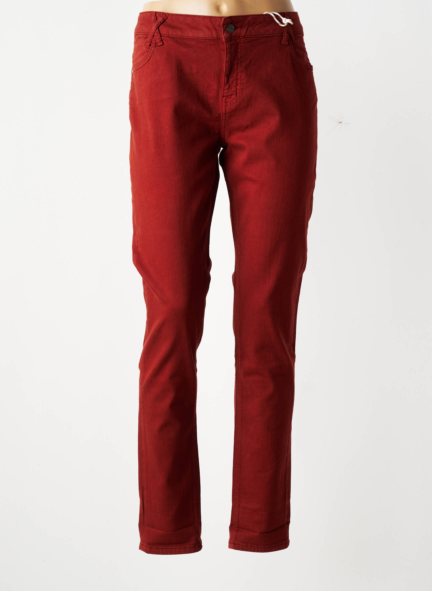 Jeans coupe slim stretch taille normale orange KANOPE femme