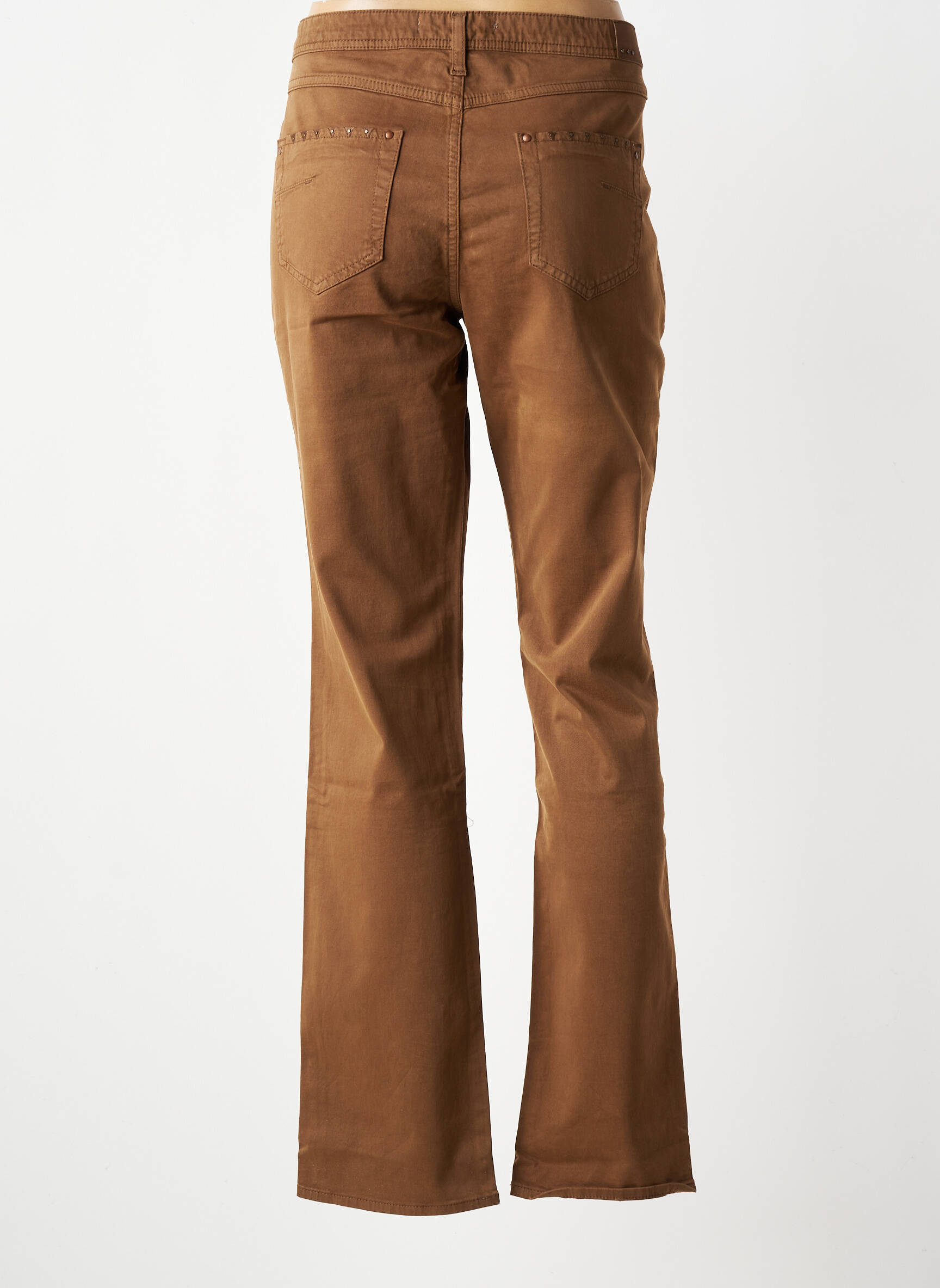 Jeans bootcut taille normale taille normale marron KANOPE femme