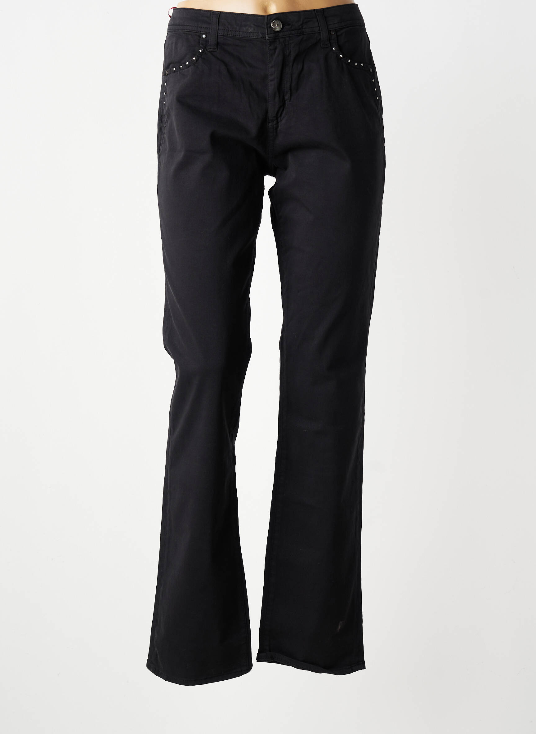 Jeans bootcut taille normale taille normale noir KANOPE femme