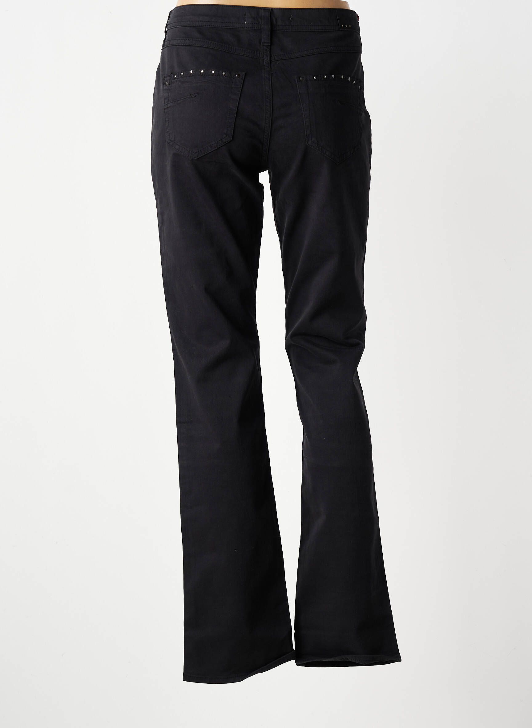 Jeans bootcut taille normale taille normale noir KANOPE femme