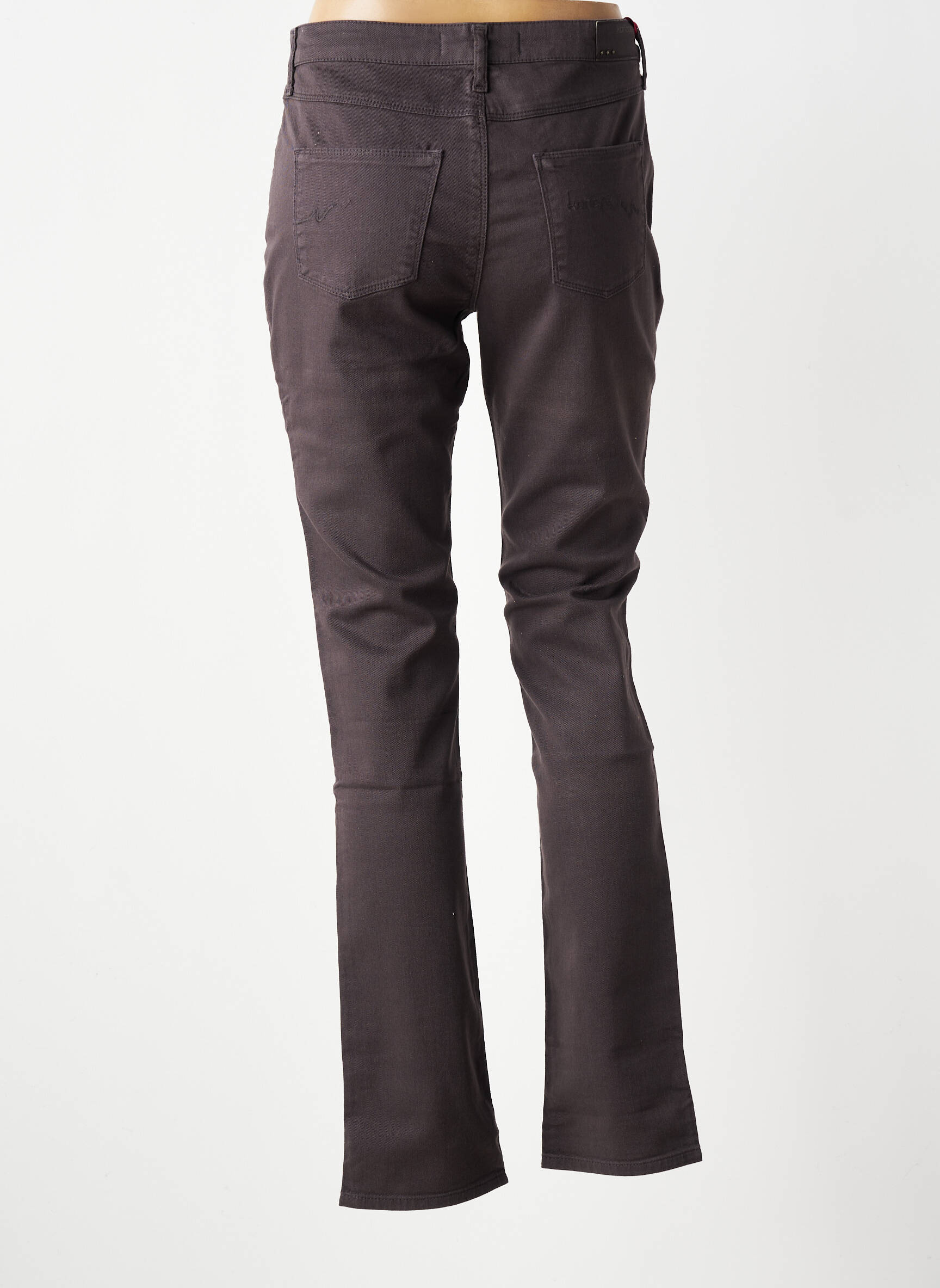 Jeans coupe slim stretch taille normale gris KANOPE femme