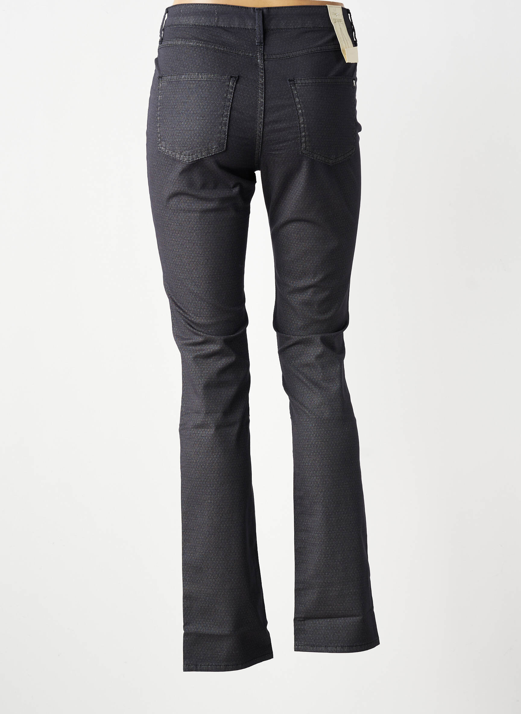 Pantalon slim tissage popeline taille normale gris KANOPE femme