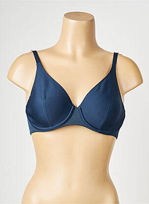 Soutien-gorge effet matière satinée haut soutien-gorge emboitant bleu CHANTELLE femme