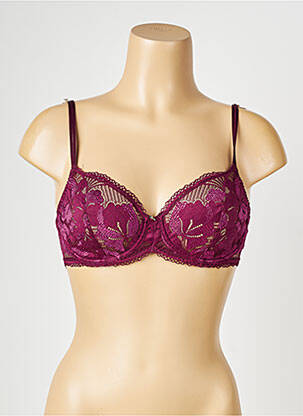 Soutien-gorge légère et transparente haut soutien-gorge emboitant violet IMPLICITE femme