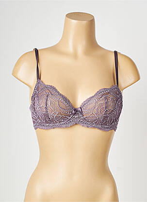 Soutien-gorge tissage dentelle gris SIMONE PERELE femme