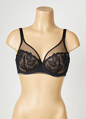 Soutien-gorge broderie haut soutien-gorge emboitant noir SIMONE PERELE femme