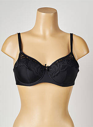 Soutien-gorge effet matière satinée haut soutien-gorge moulé noir FEMILET femme
